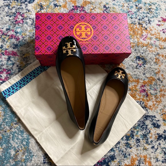 Tory Burch Shoes - NWT Tory Burch black leather ballet flats